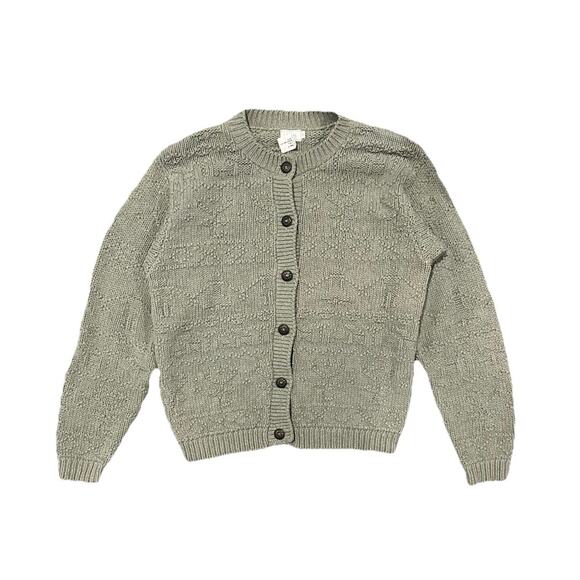 Alps Sweaters - Vintage Alps Green Knit Button Front Cardigan Sweater Size S NWT Cottagecore USA